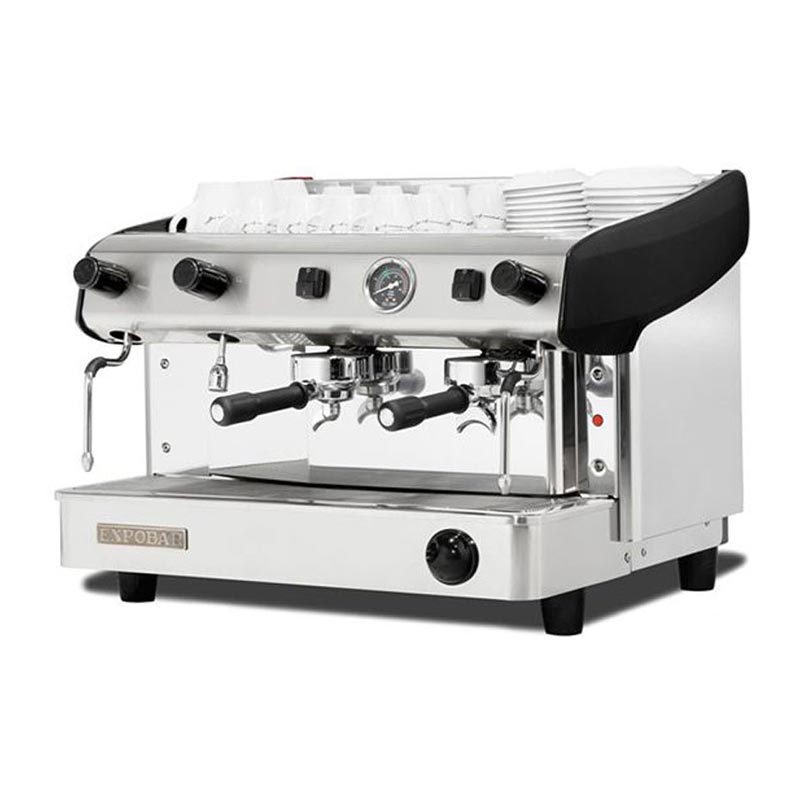 Expobar Megacrem Pulser Yarı Otomatik Espresso Kahve Makinesi, 2 Gruplu, Siyah — Expobar
