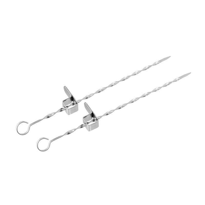 Fackelmann 56747 Paslanmaz Metal Yivli Şiş, 2 Adet — Fackelmann