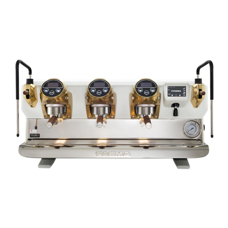 Faema E71 E A/3 Tam Otomatik Espresso Kahve Makinesi, 3 Gruplu, White Gold — Faema