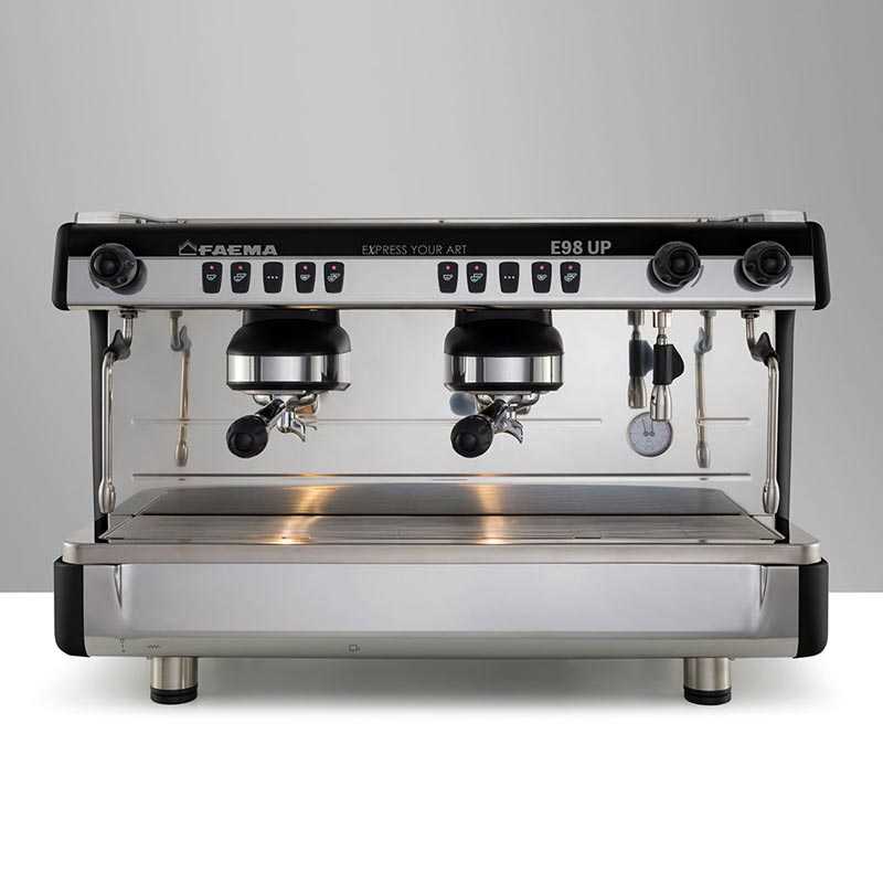 Faema E98 Up Tall Cup Full Otomatik Espresso Kahve Makinesi, 2 Gruplu, Siyah — Faema