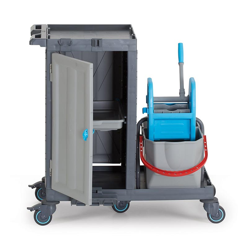 Fantom Procart 1313 Dolaplı Hastane Temizlik Arabası, Pres Kovalı — Fantom — Görsel 3