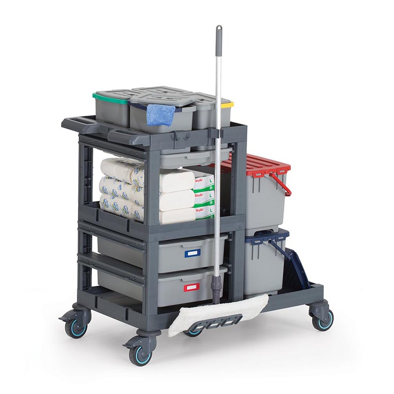 Fantom Procart 1330 Temizlik Kovalı Hastane Temizlik Arabası — Fantom — Görsel 3