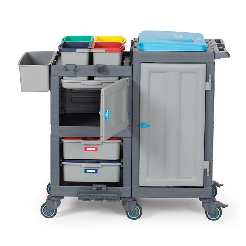 Fantom Procart 1362 Çekmeceli Hastane Temizlik Arabası, 4 Çöp Bölmeli — Fantom