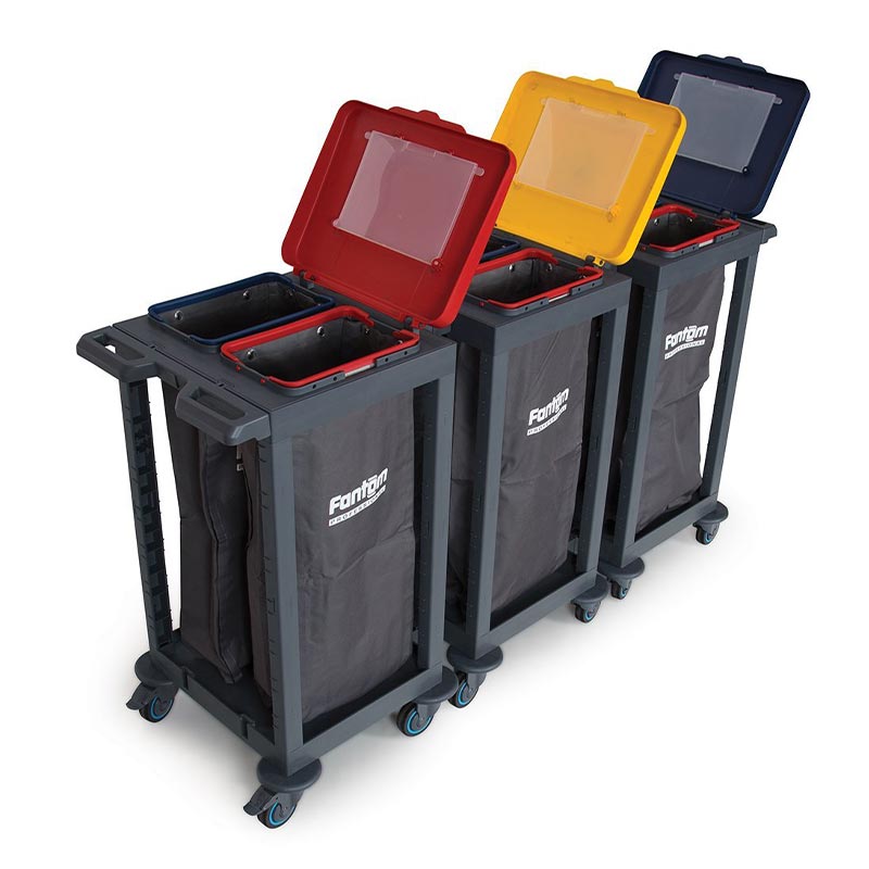 Fantom Procart 181SP Atık Toplama Arabası, 6 Bölmeli, 225 kg Kapasiteli — Fantom — Görsel 3
