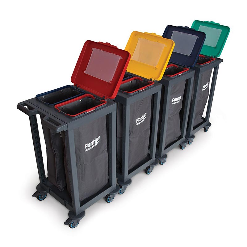 Fantom Procart 185SP Atık Toplama Arabası, 8 Bölmeli, 225 kg Kapasiteli — Fantom — Görsel 3
