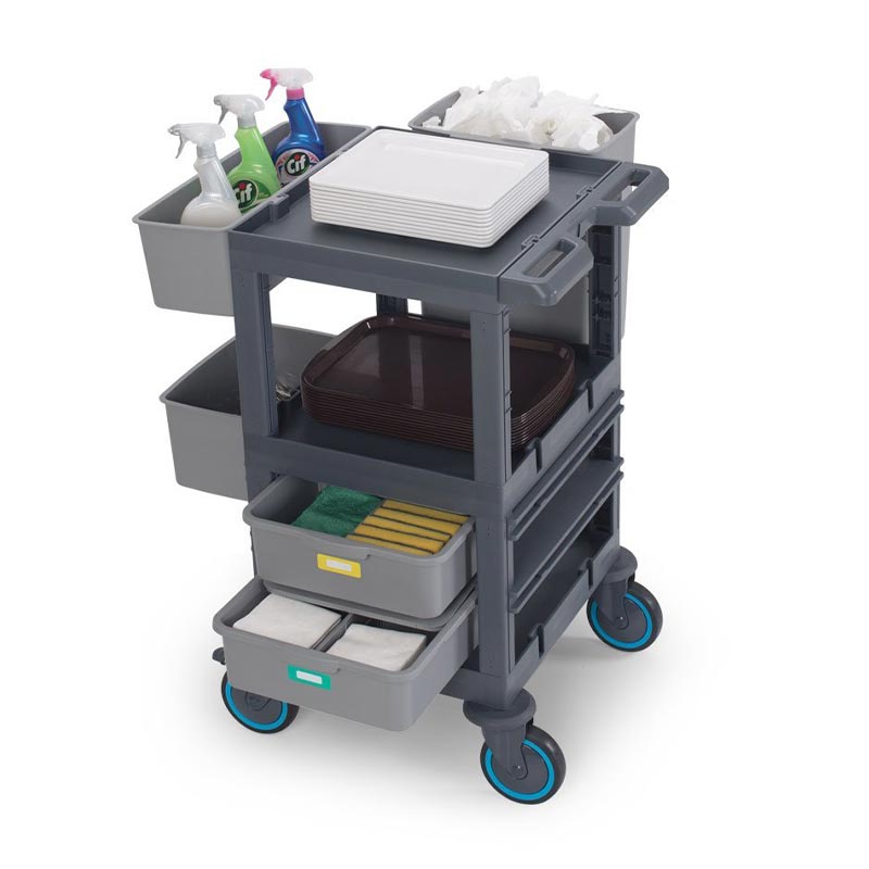 Fantom Procart 204 3 Katlı Servis Arabası, 2 Çekmeceli, 200 kg Kapasiteli — Fantom — Görsel 4