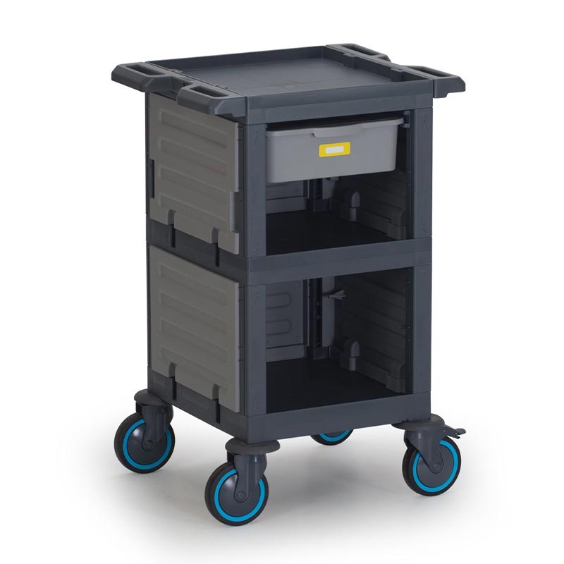 Fantom Procart 206 3 Katlı Kapalı Servis Arabası, 1 Çekmeceli, 200 kg Kapasiteli — Fantom — Görsel 2