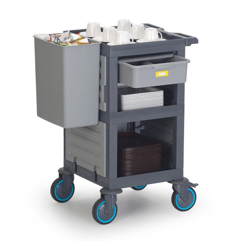 Fantom Procart 206 3 Katlı Kapalı Servis Arabası, 1 Çekmeceli, 200 kg Kapasiteli — Fantom — Görsel 3