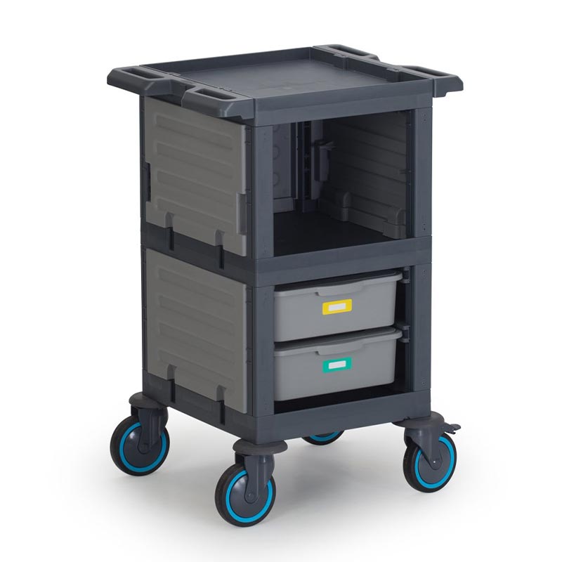 Fantom Procart 207 3 Katlı Kapalı Servis Arabası, 2 Çekmeceli, 200 kg Kapasiteli — Fantom — Görsel 2