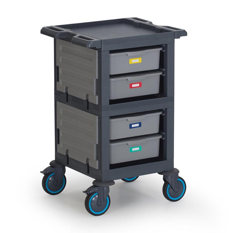 Fantom Procart 208 3 Katlı Kapalı Servis Arabası, 4 Çekmeceli, 200 kg Kapasiteli — Fantom — Görsel 2