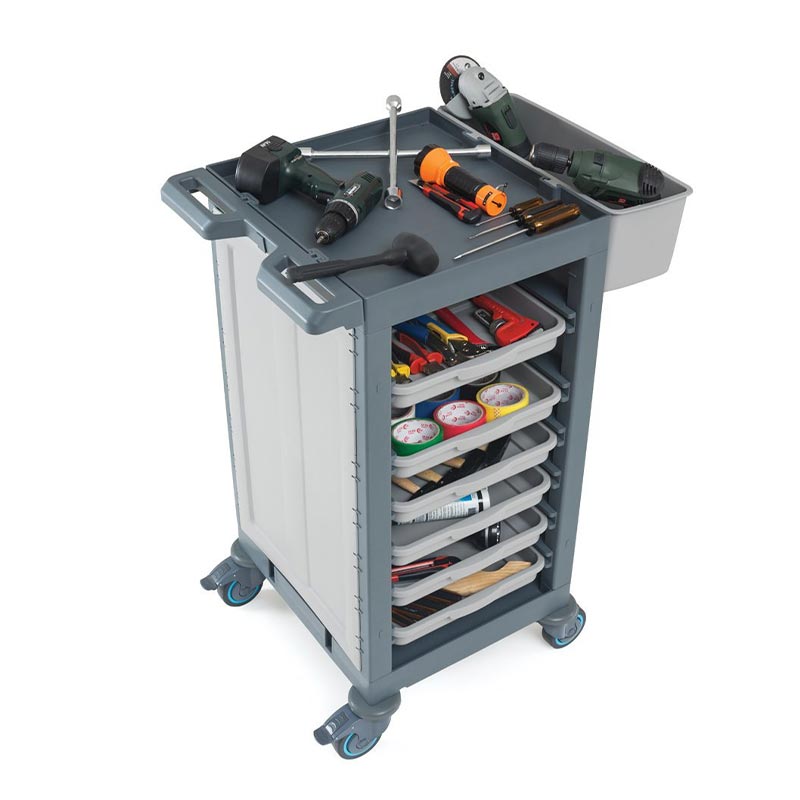 Fantom Procart 210 Kapalı Servis Arabası, 8 Raflı, 150 kg Kapasiteli — Fantom — Görsel 3