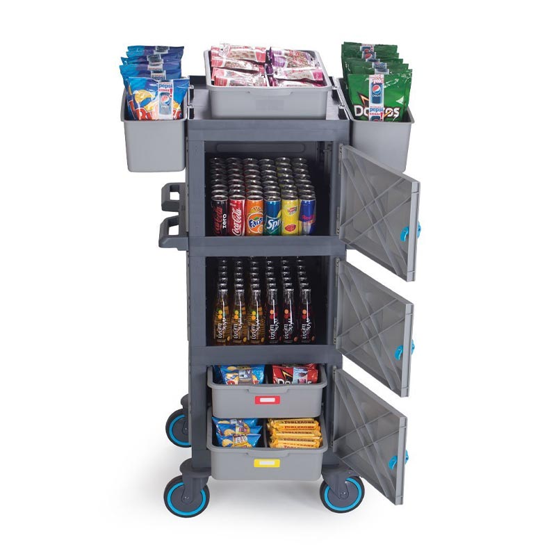Fantom Procart 211 Kapalı Servis Arabası, 3 Kapaklı, 200 kg Kapasiteli — Fantom — Görsel 3
