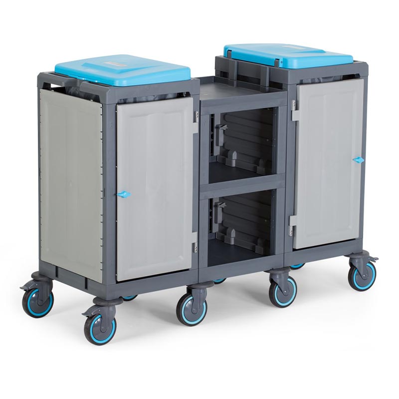 Fantom Procart 253 3 Katlı Servis Arabası, 2 Adet Çöp Kovası — Fantom — Görsel 3