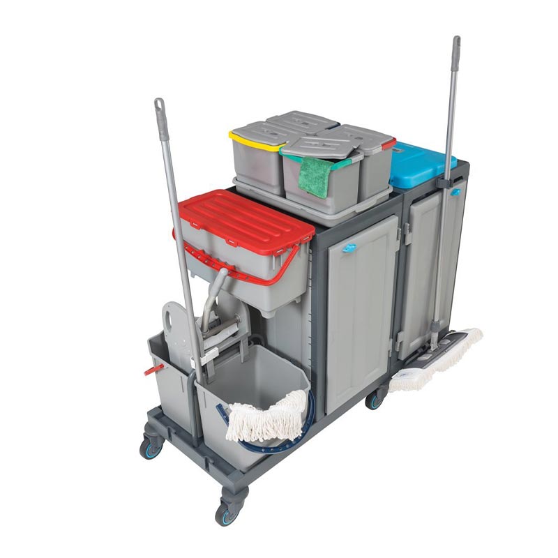 Fantom Procart 313SP Aksesuar Takımlı Temizlik Arabası, Çift Çöp Bölmeli — Fantom — Görsel 3