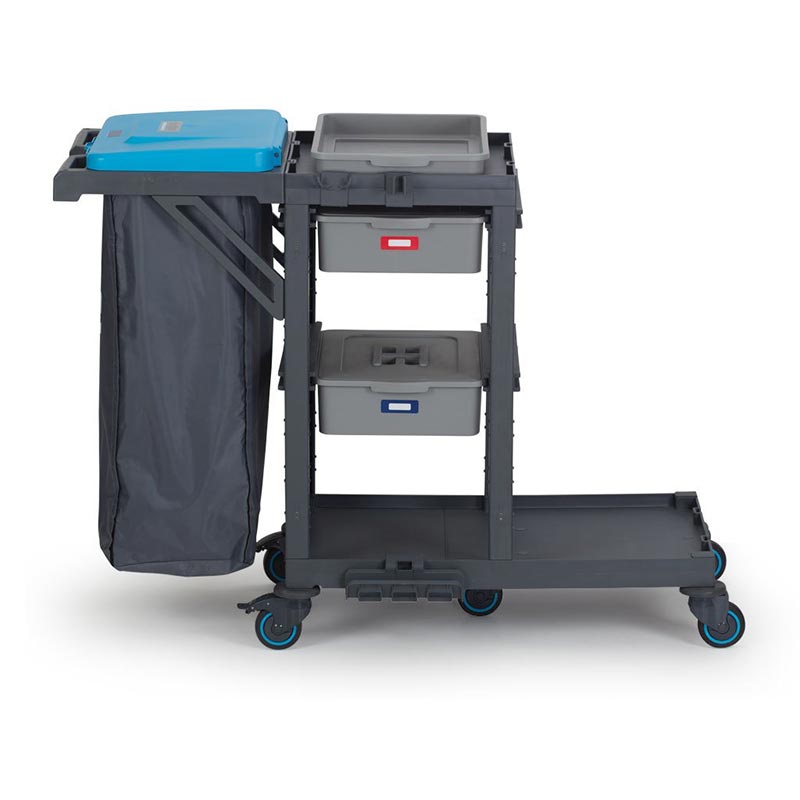 Fantom Procart 314 2 Çekmeceli Temizlik Arabası, Çöp Bölmeli — Fantom