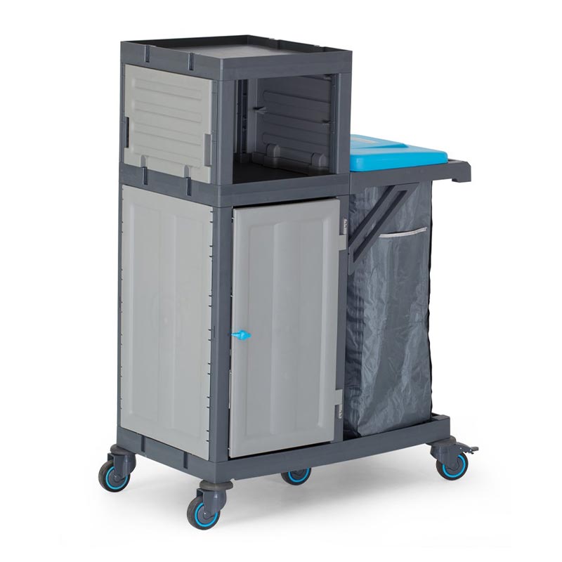 Fantom Procart 320 Dolaplı Temizlik Arabası, Çöp Bölmeli — Fantom — Görsel 2