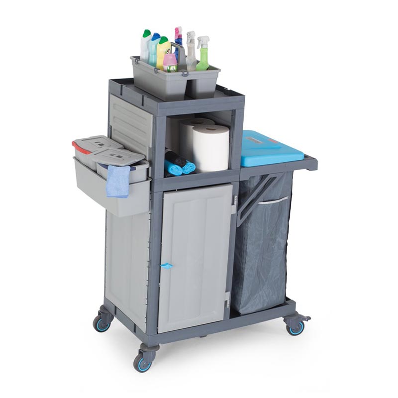 Fantom Procart 320 Dolaplı Temizlik Arabası, Çöp Bölmeli — Fantom — Görsel 4