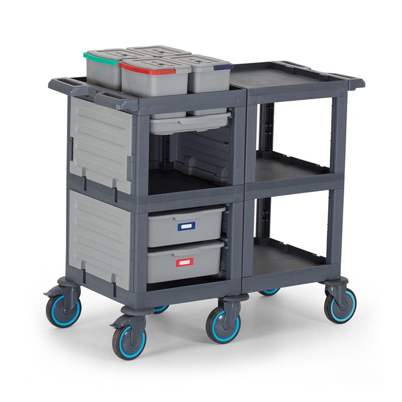 Fantom Procart 3201 3 Katlı Servis Arabası, 4 Adet Temizlik Kovalı — Fantom — Görsel 3