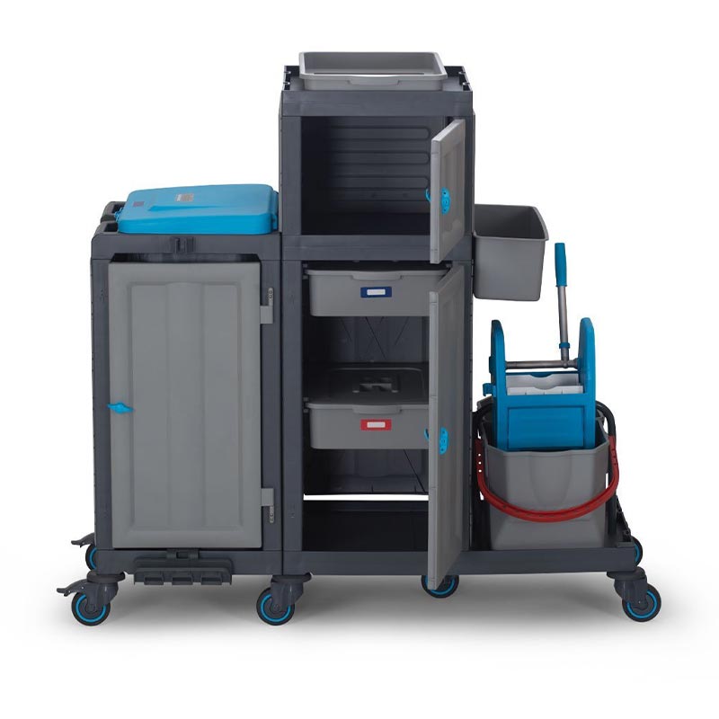 Fantom Procart 322 Dolaplı Pres Kovalı Temizlik Arabası, Çekmeceli — Fantom — Görsel 2