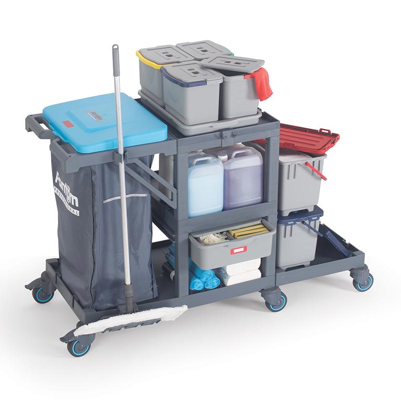 Fantom Procart 332 Kova Takımlı Temizlik Arabası, Çekmeceli — Fantom — Görsel 3