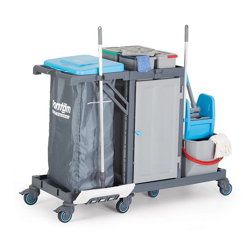 Fantom Procart 3345 Çekmeceli Temizlik Arabası, Pres Kovalı — Fantom — Görsel 3