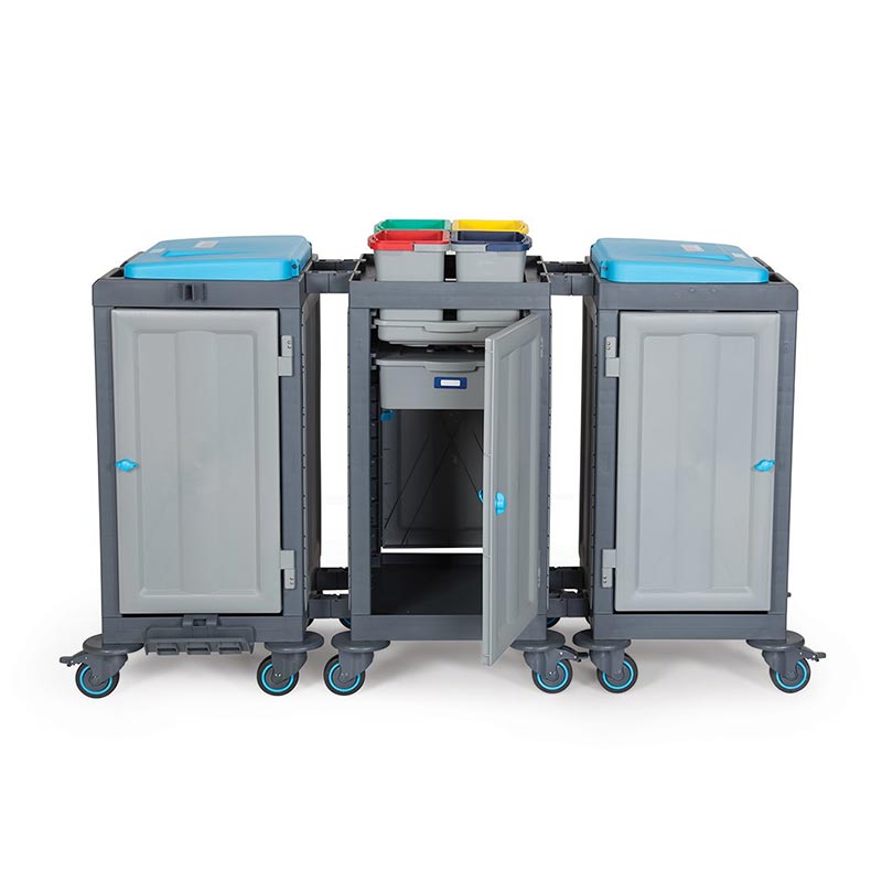 Fantom Procart 3352SP 3 Dolaplı Temizlik Arabası, Çöp Bölmeli — Fantom — Görsel 2