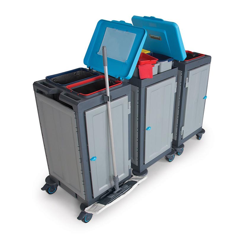Fantom Procart 3352SP 3 Dolaplı Temizlik Arabası, Çöp Bölmeli — Fantom — Görsel 4