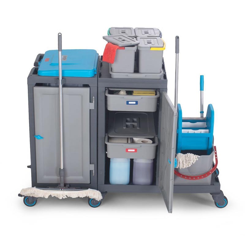 Fantom Procart 385 Dolaplı Temizlik Arabası, Pres Kovalı — Fantom — Görsel 4