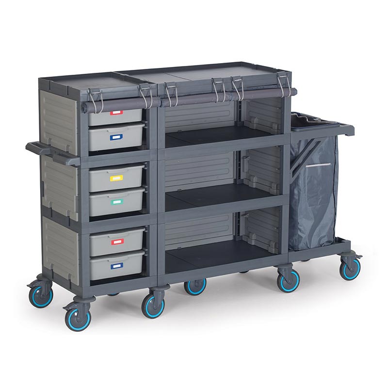 Fantom Procart 437 Çekmeceli Brandalı Kat Arabası, Çöp Bölmeli — Fantom — Görsel 2