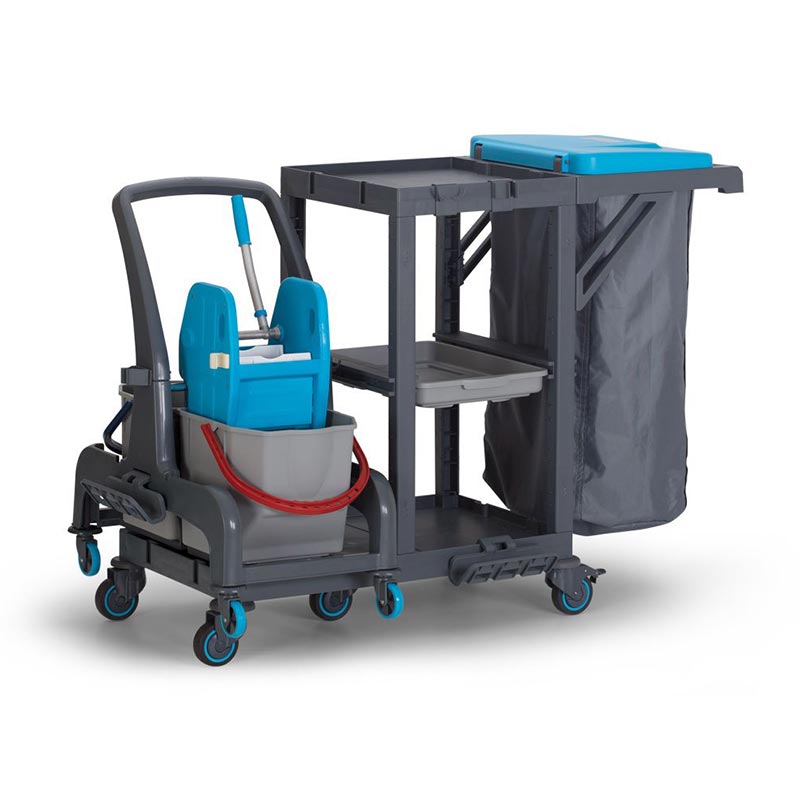 Fantom Procart 73101 Ayrılabilr Aksesuar Takımlı Temizlik Arabası, Çöp Bölmeli — Fantom