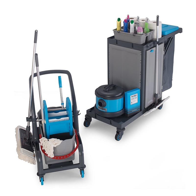 Fantom Procart 73121 Dolaplı Ayrılabilir Temizlik Arabası, Pres Kovalı — Fantom — Görsel 2