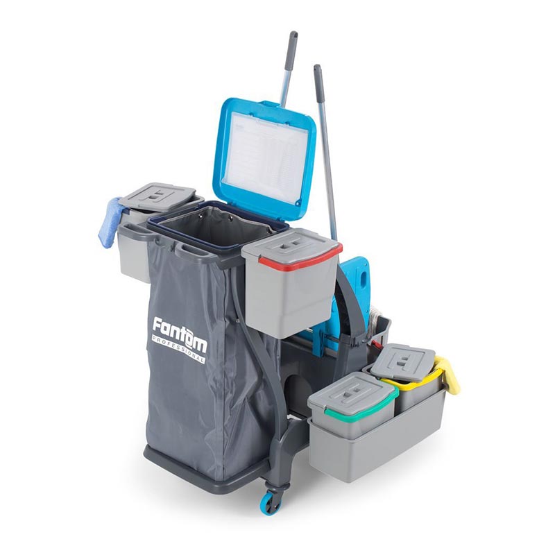 Fantom Procart Jet 726S Pres Kovalı Temizlik Seti, Çöp Toplama Üniteli, 25 L — Fantom — Görsel 2