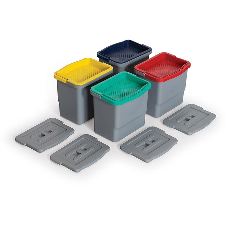 Fantom Procart KOV 538K Temizlik Arabası Kova Takımı, Süzgeçli, 6 L — Fantom