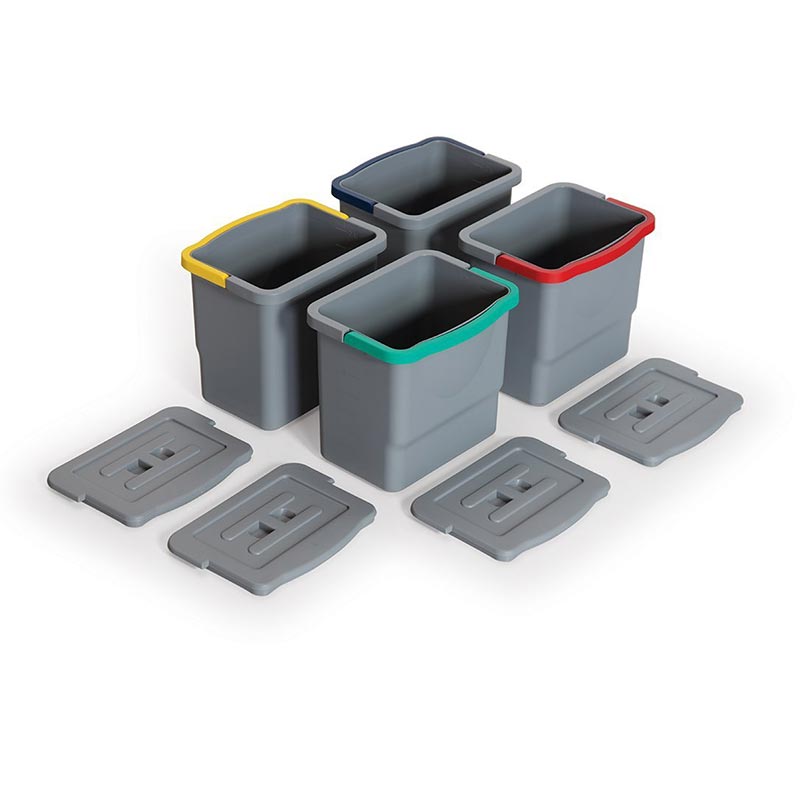 Fantom Procart KOV 539K Temizlik Arabası Kova Takımı, Kapaklı, 6 L — Fantom