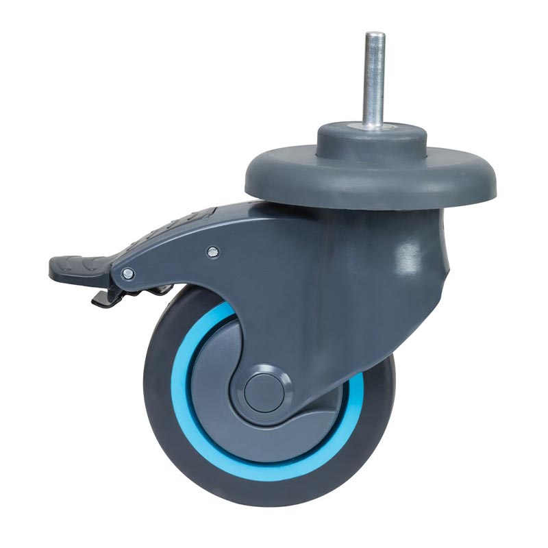 Fantom Procart TPF 512T Frenli ve Tamponlu Plastik Tekerlek Takımı, 100 mm — Fantom