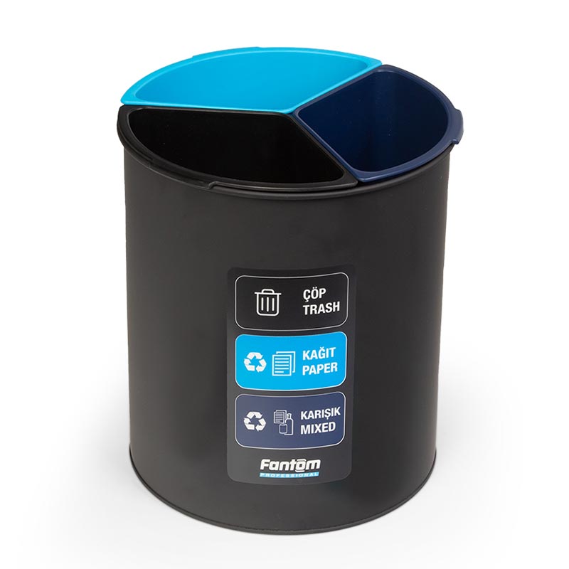 Fantom Roomcycle 31 Kağıt ve Çöp Atık Kovası, 3x4 L — Fantom