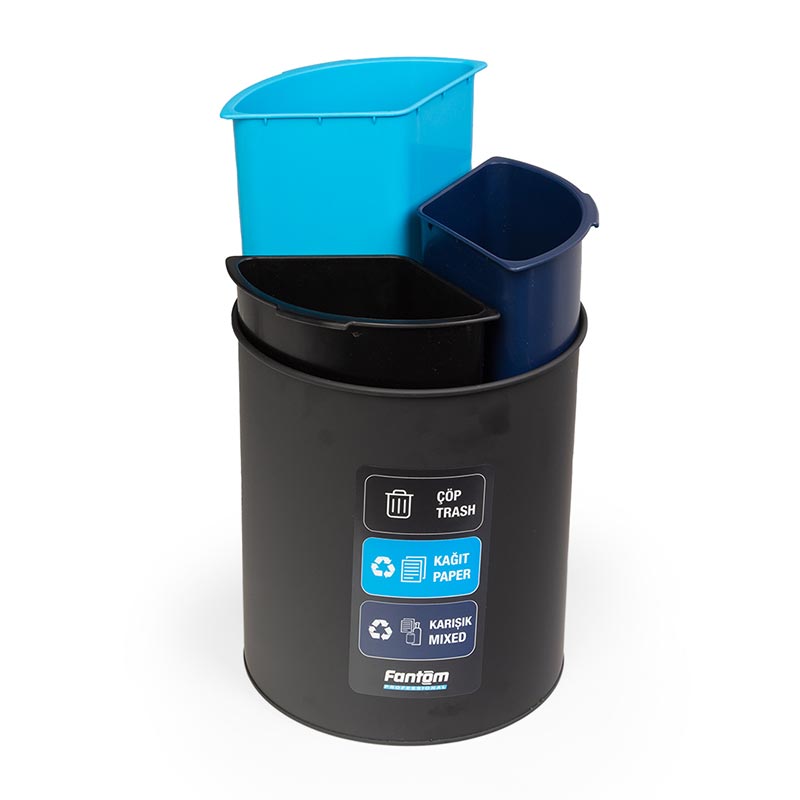Fantom Roomcycle 31 Kağıt ve Çöp Atık Kovası, 3x4 L — Fantom — Görsel 2