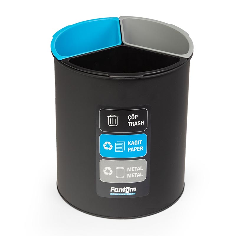 Fantom Roomcycle 31 Kağıt ve Metal Atık Kovası, 3x4 L — Fantom