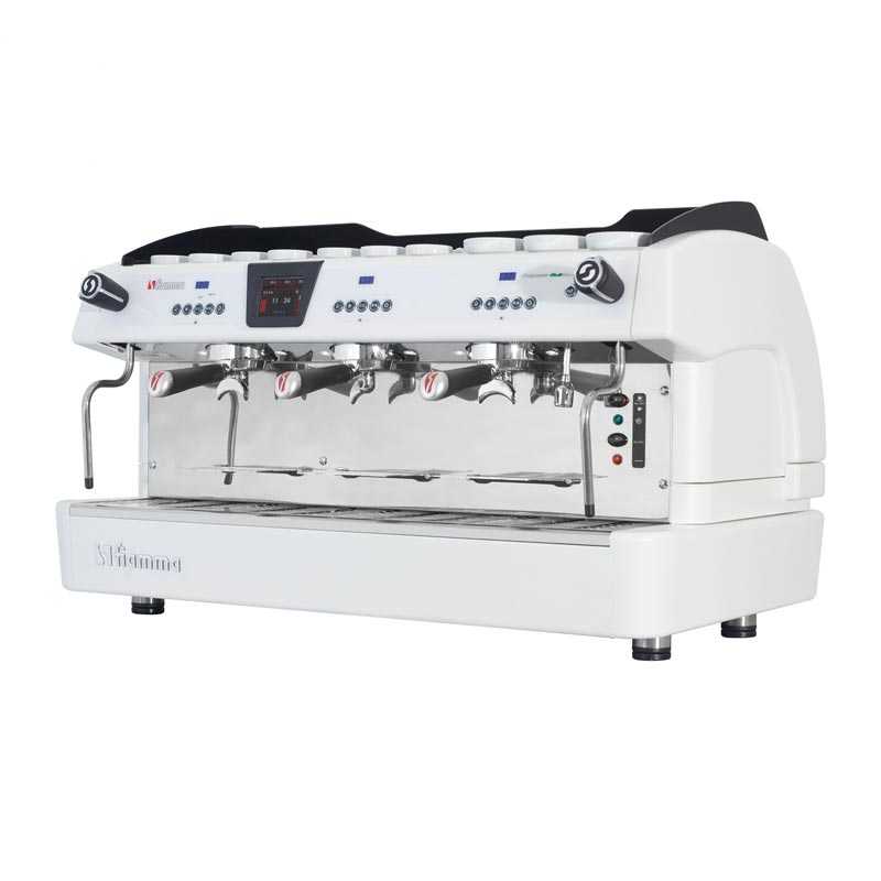 Fiamma Compass 3 Multiboiler Tall Cup Espresso Kahve Makinesi, 3 Gruplu, Beyaz — Fiamma — Görsel 2