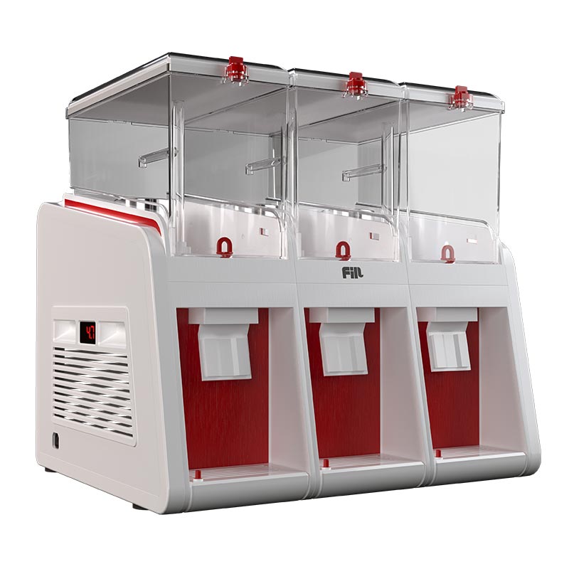 Fill Classic C3-K1 Fıskiyeli Soğuk İçecek Dispenseri, 3x19 L, Beyaz Kırmızı — Fill