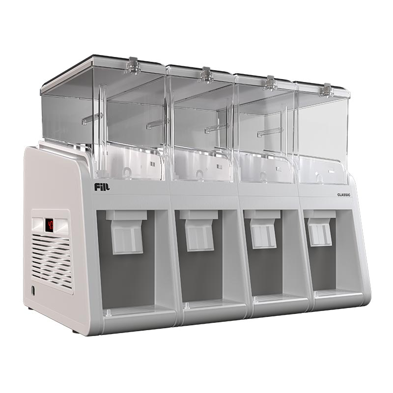 Fill Classic C4-G1 Fıskiyeli Soğuk İçecek Dispenseri, 4x19 L, Beyaz Gri — Fill