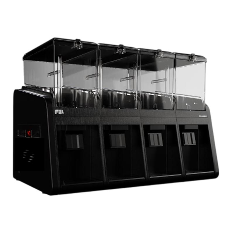 Fill Classic C4-S1 Fıskiyeli Soğuk İçecek Dispenseri, 4x19 L, Siyah — Fill