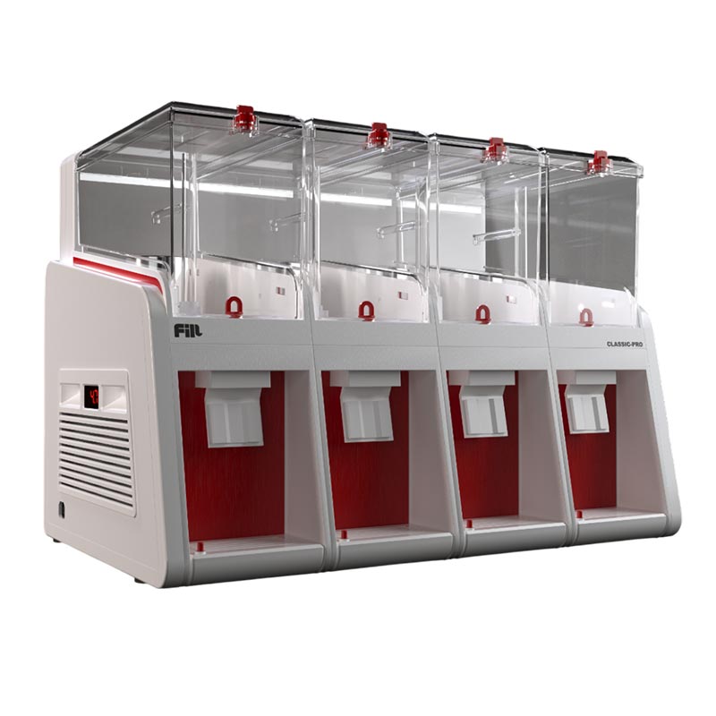 Fill Classic Pro P4-K1 Fıskiyeli Soğuk İçecek Dispenseri, 4x19 L, Beyaz Kırmızı — Fill