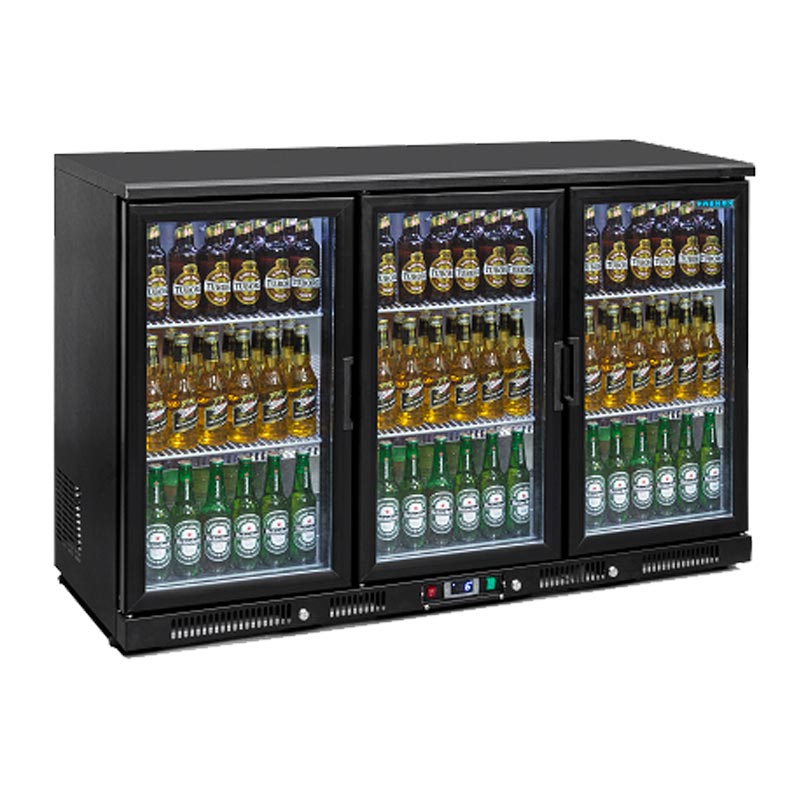 Frenox BB350SL Bar Arkası Şişe Soğutucu Dolap, Sürgü Kapılı, 3 Kapı, 310 L — Frenox