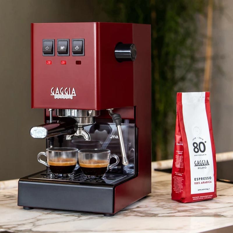 Gaggia RI9481/12 New Classic E24 Metal Espresso Makinesi, Kırmızı — Gaggia — Görsel 4
