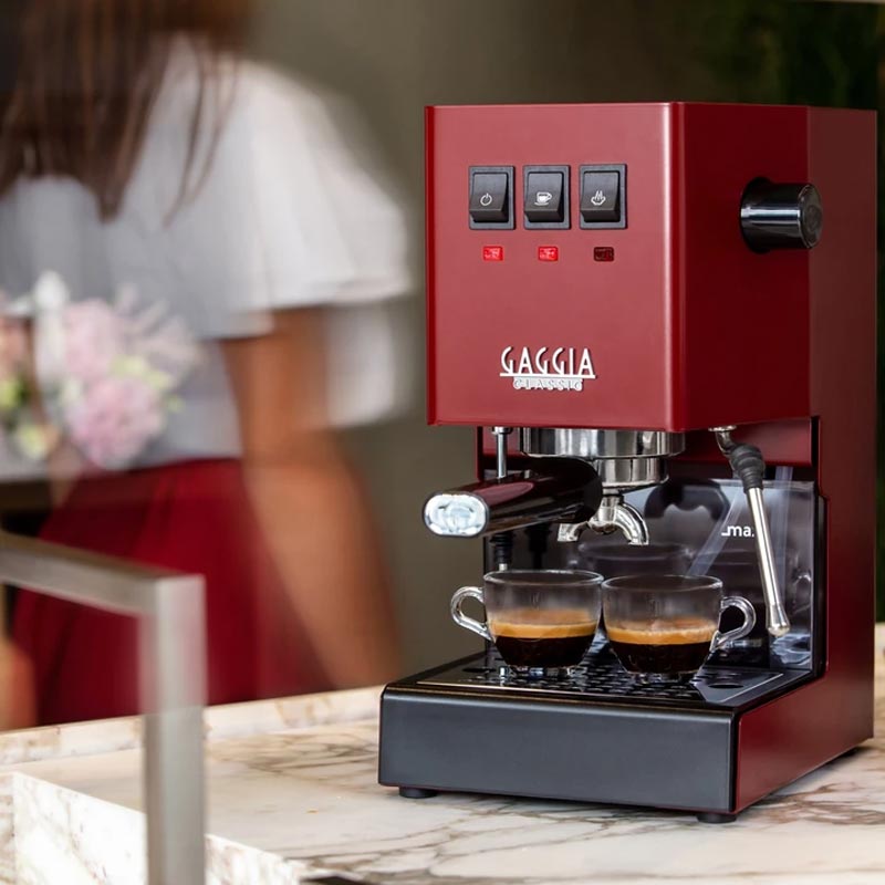 Gaggia RI9481/12 New Classic E24 Metal Espresso Makinesi, Kırmızı — Gaggia — Görsel 5