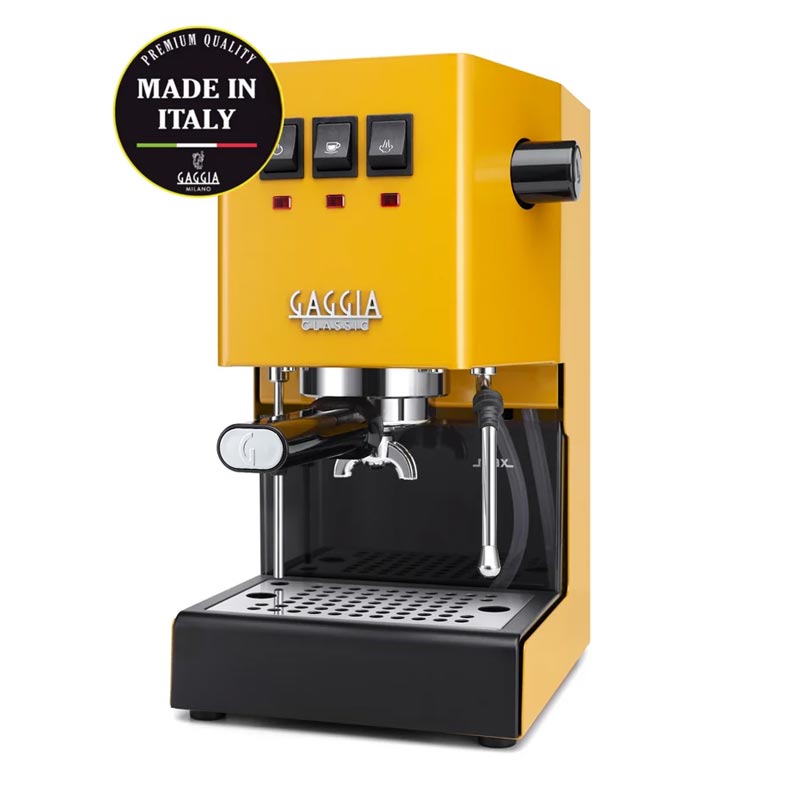 Gaggia RI9481/18 New Classic Evo 2023 Espresso Kahve Makinesi, Sarı — Gaggia
