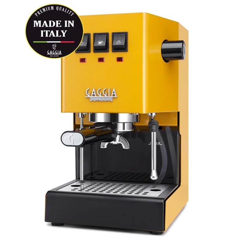 Gaggia RI9481/18 New Classic E24 Metal Espresso Makinesi, Sarı — Gaggia