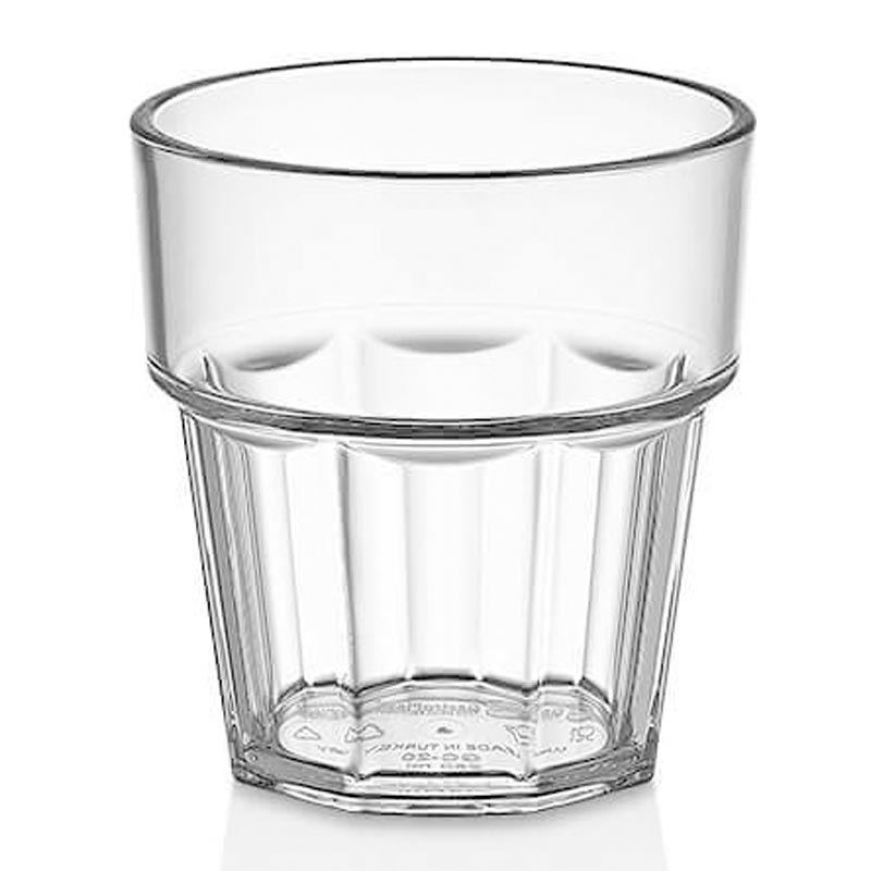 GastroCups Casablanca Bardak, 200 ml, Polikarbonat, Şeffaf — GastroCups