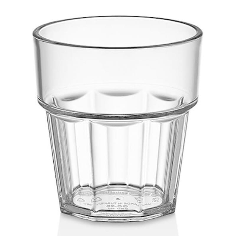 GastroCups Casablanca Bardak, 250 ml, Polikarbonat, Şeffaf — GastroCups